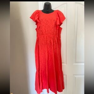 J CREW NWT Ruffled Tshirt Dress Size XL